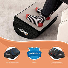 HBselect Poggiapiedi Ergonomico in Memory Foam Cuscino per Piedi Doppio Strato con Federa in Flanella Rilassa Piedi e Gambe Pedana Scrivania Poggiapiedi Antiscivolo per Casa e Ufficio