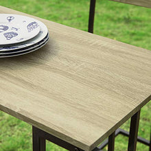 SoBuy Set Tavolo e sedie da Bar,Penisola Cucina Mobile, Altezza: 100 cm, OGT16-N