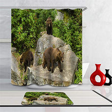 LIYAN Combinazione Bagno. Immagini Chiare E Colori Vivaci Rendono Il Tuo Bagno Pieno di Vita. Accessori da Bagno. Orsi Che Giocano nella Foresta.