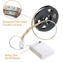 SaySure - RGB 5050 SMD LED Strip Flexible Lights Lamp Battery