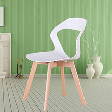 555 Un set di 4 sedie da pranzo sedie da caffè, openwork backrestsolid legno, struttura stabile Sedia da pranzo Sedia