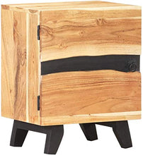Comodino Comodini Laterale Tavolino for Camera 40x30x51 cm Solido Legno di Acacia Hyococ