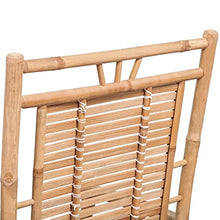 vidaXL Sedia a Dondolo da Esterno Giardino in Bamboo Relax Poltrona Oscillante