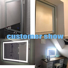 Turefans Specchio Bagno, Specchio Luce LED con Illuminazione Interruttore per Il Bagno, Bianco Freddo, 50 * 70cm