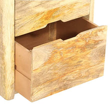 vidaXL Comodino 40x35x50 cm in Legno Massello di Mango
