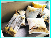 Paesaggio Gettare Cuscino Giallo Foglie Cuscino Cuscino Cuscino Accento Cuscino Cuscino Ripieno Bolster Back Cuscino Per Divano Auto Ufficio 2 Pcs,3#,45 * 45cm