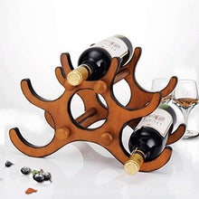 KEWEI - Scaffale per Bottiglie di Vino, in Legno massello