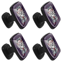 Teschio di Halloween 4 PCS Pomelli per Porta, Pomolo per Mobile, Pomelli per Mobili con Viti, Maniglia per Armadietto, Pomelli per Porta, Pomelli per Cassetti per Porta, Armadio, Cassetto e Credenza