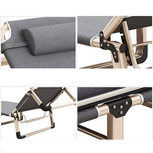 XIAOLY Spiaggia Sedia/Salotto/Letto Pieghevole Portatile, Versatile Regolabile per Giardino, Coperta, Campeggio, Coperta, Ufficio,Grey