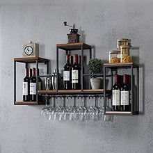 MoDi Wine Rack/Retro battuto Europea Ferro Wine Rack a Parete/Glass Rack Bar della Parete della casa (Color : A1)