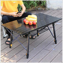 JINPENGRAN Tavolo Pieghevole all'aperto, Tavolo da Picnic Portatile,90cm