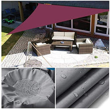 JINGBO Tenda A Vela Triangolo,Protezione Raggi UV, Vela Ombreggiante Resistente E Traspirante per Giardino Balcone Terrazza,Marrone,4mx4mx5.7m