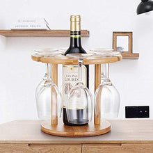 PWZ Pratica Semplicità Domestica in Legno Pratica Semplicità Domestica, Armadio per Vino in Legno Di Bambù Armadio per Vino Creative Simplicity, 6 Cestelli