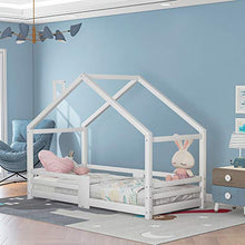 GYF Rete del Letto Struttura Letto Legno per Letto Bed Bed Bed Bed Bed Bed Bed Pine House Letto per Bambini 90 X 200 Cm Senza Materasso, Bianco