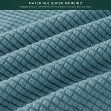 CHUN YI Copricuscino Divano Elasticizzato Copriseduta Protezione Cuscino del Divano per 3 Posti Divano, Tessuto Jacquard Spandex Fodera per Cuscino (Divano, Cielo Blu)