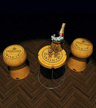BEAT COLLECTION Champagne 2 - Sgabello, 55 x 39 x 51 cm, Colore: Marrone, metallo, 1 pezzo