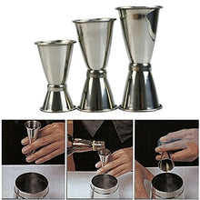 goneryisour - Bicchiere da cocktail in acciaio inox, con doppia testa