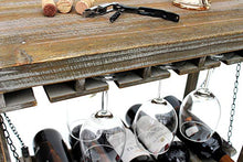 DanDiBo 9202-R - Portabottiglie in legno marrone con ripiano da 47 cm