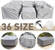 N / A Divano Copre Esterno Durevole del Cortile e mobili da Giardino polveri Resistente all'Acqua Pieghevole Houseware, Grigio Scuro