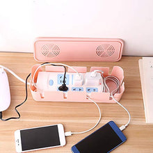 Tyrrrdtrd - Scatola portaoggetti in plastica per Computer e Cavi USB, plastica, Nero, Small