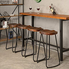TFCFL 2 Pezzi Alti Sgabelli da Bar,Sgabelli Industriale da Cucina Legno per Bar,Caffè,Ristoranti,Case (tipo 1)