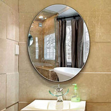 AJH Specchi da Bagno Specchio da Parete Specchio da Trucco Vanity Specchio da Bagno Senza Cornice Specchio da Bagno Ovale Specchio da Trucco a Parete per corridoio Camera