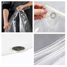 MTYLX Telone Multiuso per Esterni ， Telo, Pvc Di Plastica 450G / ㎡ Telo Impermeabile Trasparente Resistente Alla Pioia, per Mobili da Giardino,Trasparente 0,3 Mm,(0,3 Mm) 1,5X2 M.
