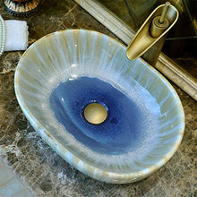 Lavabo Ovale per Bagno Lavello Jingdezhen Ceramic Hotel Lavabo antispruzzo Lavabi
