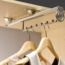 WTMLK - Appendiabiti a scomparsa, con asta retrattile, 25/30/35/40/45/50 cm, ideale per armadio