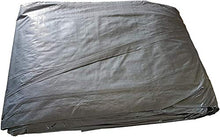 PLAST - Telo di copertura extra resistente, 110 g/m2, con anelli in metallo, copertura parasole per amaca e tenda impermeabile per esterni, 4 x 8 m, colore: Grigio