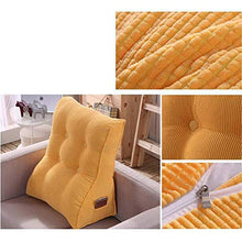 LF - Letto multifunzione ispessito e rialzato con supporto triangolare grande schienale (colore : giallo, Dimensioni: Large)