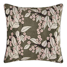 MADURA - Fodera per Cuscino Hanami 40x40 cm Verde e Rosa Soggiorno Camera da Letto Decorazione