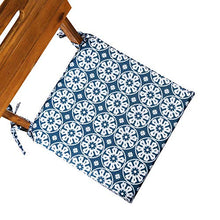 Celina Digby® Set di 2 cuscini impermeabili da giardino con comoda imbottitura in schiuma per esterni o veranda, dimensioni 36 x 36 cm, 35,6 x 35,6 cm (Casablanca)