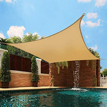 iSpchen Vela per Tenda da Sole Rettangolare con Protezione UV per Balcone, terrazza, Giardino, Campeggio