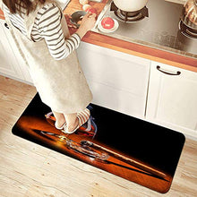 PANILUR Tappeto antiscivol,Sigaro del Vino Whisky Burning Cigarette Bicchiere da Vino,da Usare Come zerbino o per Soggiorno, Camera da Letto, corridoio, Cucina