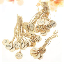 Cabilock 50 Pezzi Etichette per Vino in Legno Etichette per Bottiglie di Vino Decorative Etichette Regalo Rotonde per Decorazioni Fai-da-Te Decorazioni per Feste di Compleanno per Matrimoni (Beige)