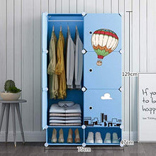 Armadio portatile Appeso Appeso Armadio Semplice armadio Assemblaggio Armadio Armadio Armadio in plastica Armadio Armadio Armadio per stoccaggio Armadio combinazione (Dimensione: 75x47x129cm) yqaae