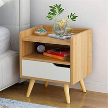 Comodini Comodino Effetto rovere bianco chiaro con gambe affusolate Comodino con cassetto Tavolino contenitore multiuso Comodino con cassetto ( Colore : Beige , Dimensione : 33*29*42cm )
