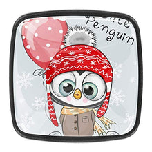 Pinguino in cappello e cappotto con palloncini Pomelli per Porta Set di 4 Pomelli per Mobili Manopole per Cassetti Cucina Armadio Vetro