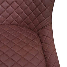 Sgabello Vintage con poggiapiedi HWC-H79 Metallo Tessuto Marrone