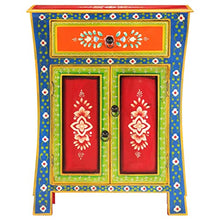 vidaXL Credenza Dipinta a Mano 60x30x75 cm in Legno Massello di Mango