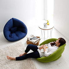 JIE KE Cuscino per Pavimento da Giardino per Sedia da Gioco per Adulti per Bambini all'aperto Comodo Divano (Colore : Blu)