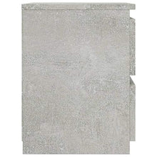 Tidyard Comodini Grigio Cemento 2 pz 30x30x40 cm in Truciolato