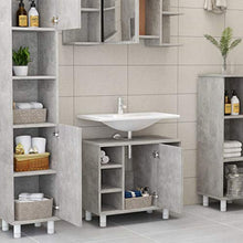 vidaXL Armadio da Bagno Grigio Cemento 60x32x53,5 cm in Truciolato