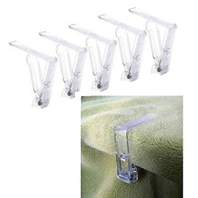 Set di 8 clip per tovaglia in plastica trasparente con clip a molla, per casa, feste e picnic