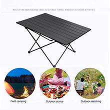 Tavolo da campeggio pieghevole, da giardino, da lavoro, pieghevole, in alluminio, pieghevole, con borsa per il trasporto, 40 x 35 cm, per esterni, per balcone, picnic, pesca
