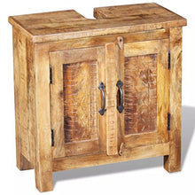Tidyard Armadietto da Bagno Vanity con Specchio in Legno Massello di Mango