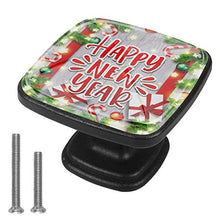 Christmas greeting card with wreath Pomelli per Porta Set di 4 Pomelli per Mobili Manopole per Cassetti Cucina Armadio Vetro
