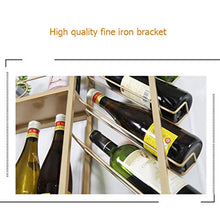 JFFFFWI Scaffali mobili per Bar, scaffali a Muro, portabottiglie, portabottiglie a soffitto, portaoggetti a soffitto Regolabile, Ripiani Multifunzione, Dimensioni Multiple