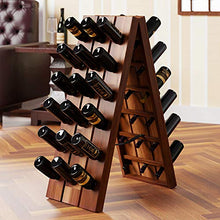 Deuba Scaffale per Vino Portabottiglie Legno di Acacia 36 Bottiglie Pieghevole Mobile Vini